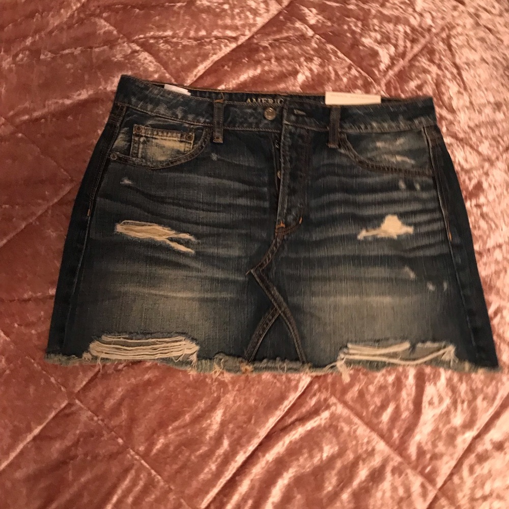 American Eagle Denim Mini Skirt
